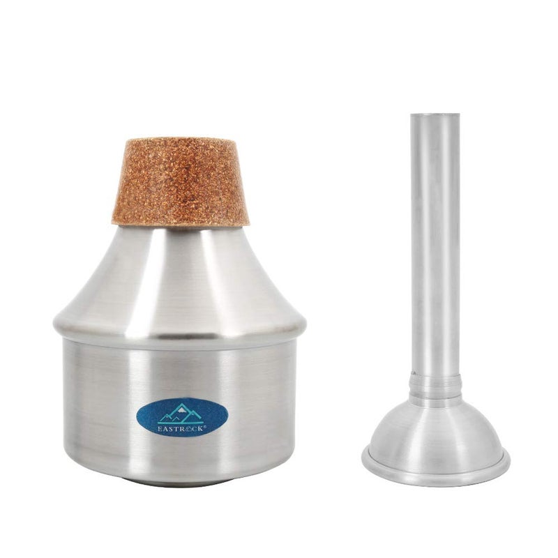 Eastrock Traditional Wah-Wah Mute,Extending Tube Mute for Trumpet,Silver - Image 4